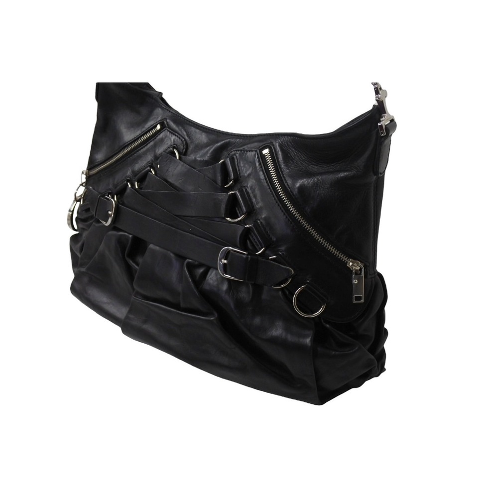 Christian Dior Galliano era all leather One Shoulder Hobo bag black - Picture 5 of 10